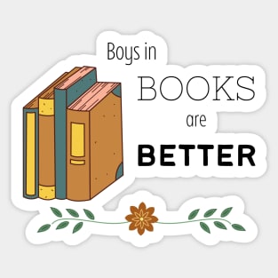 Boys in Books and Better Sticker